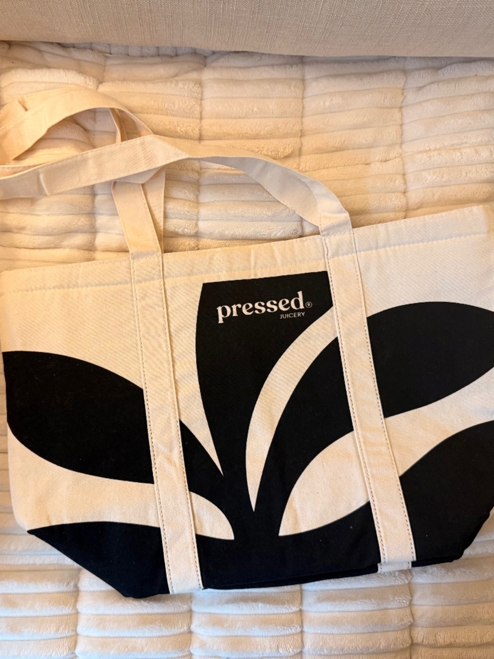Pressed Juicery cooler tote bag